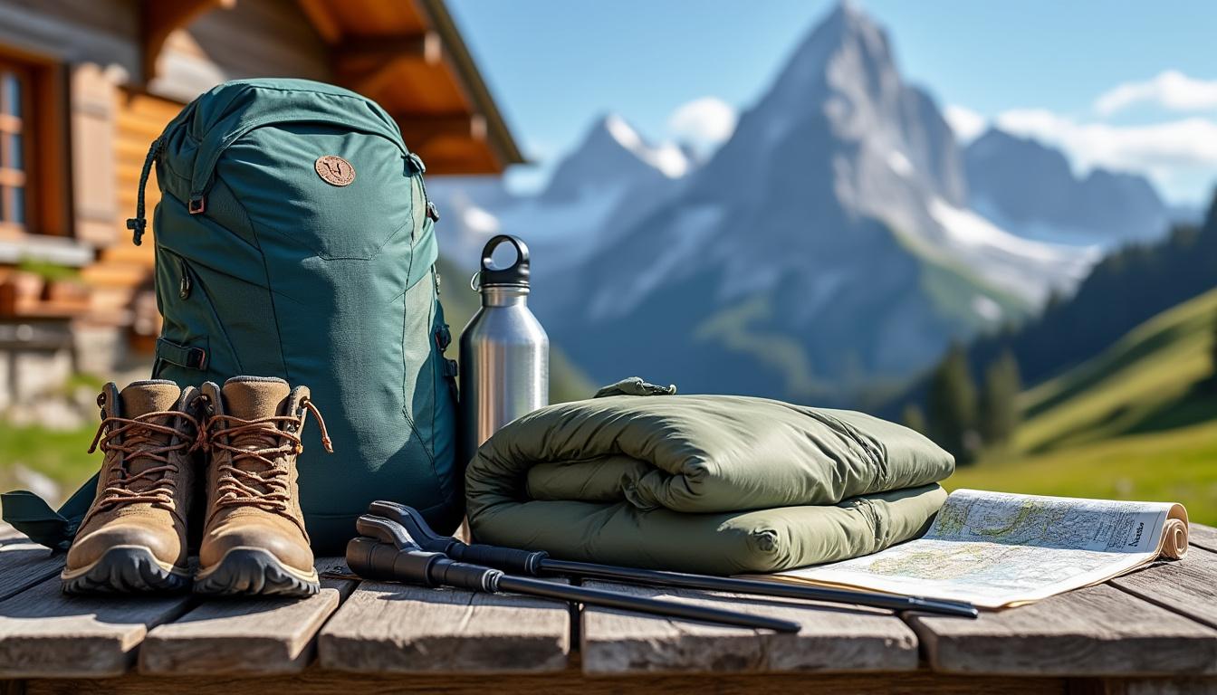 Équipement de randonnée en montagne : voyager léger et prêt, sans se charger comme un mulet